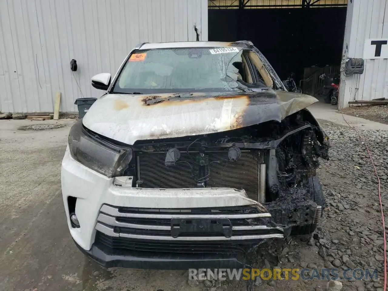 5 Photograph of a damaged car 5TDJZRFH1KS714893 TOYOTA HIGHLANDER 2019