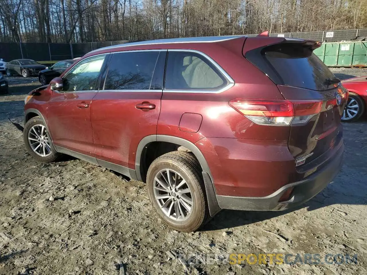 2 Фотография поврежденного автомобиля 5TDJZRFH1KS741429 TOYOTA HIGHLANDER 2019