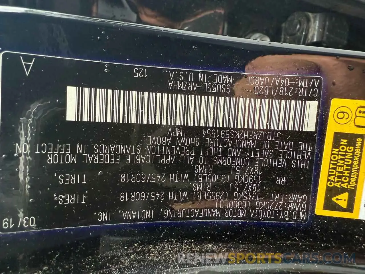 10 Фотография поврежденного автомобиля 5TDJZRFH2KS591654 TOYOTA HIGHLANDER 2019