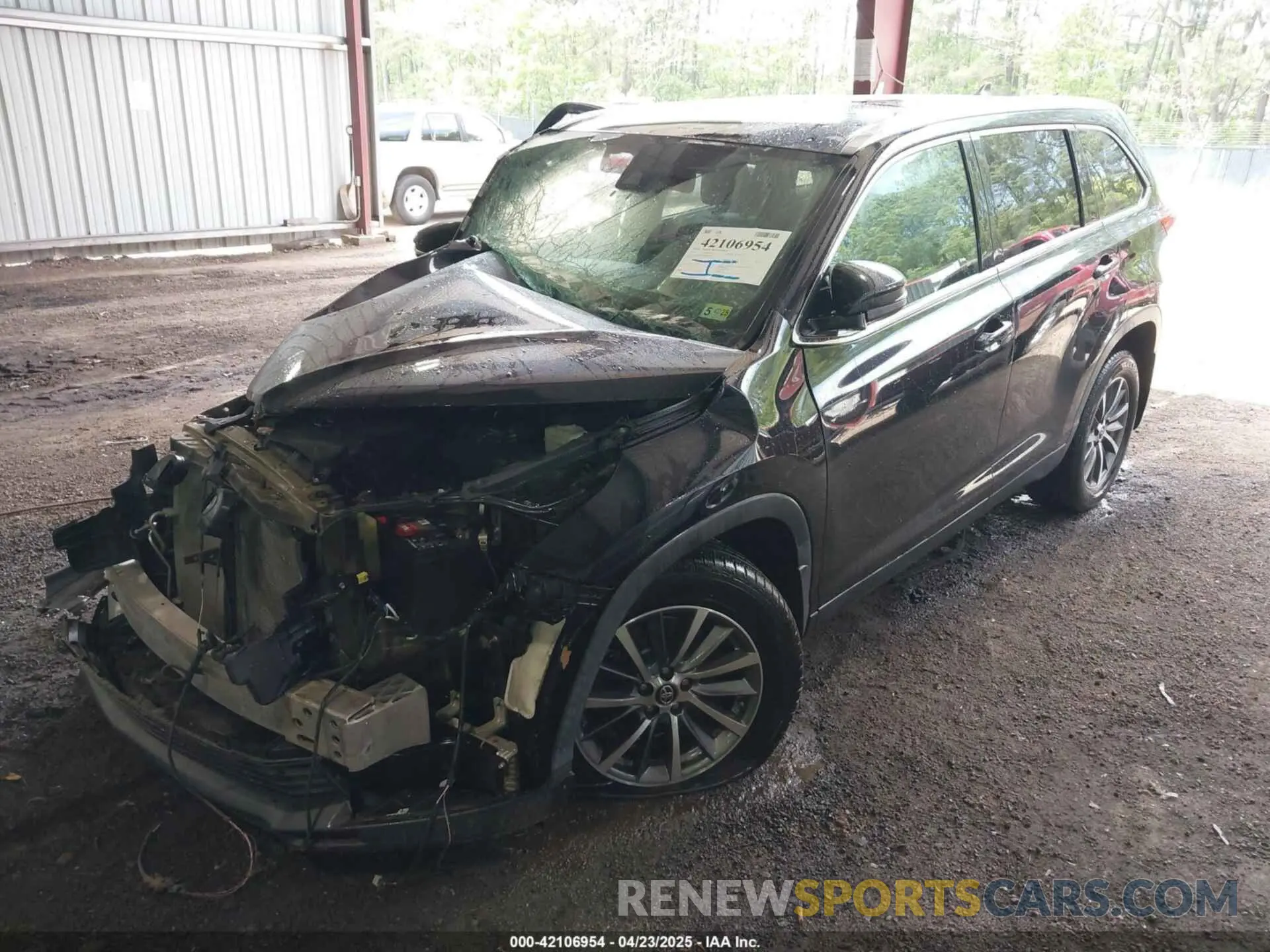 2 Фотография поврежденного автомобиля 5TDJZRFH2KS594988 TOYOTA HIGHLANDER 2019