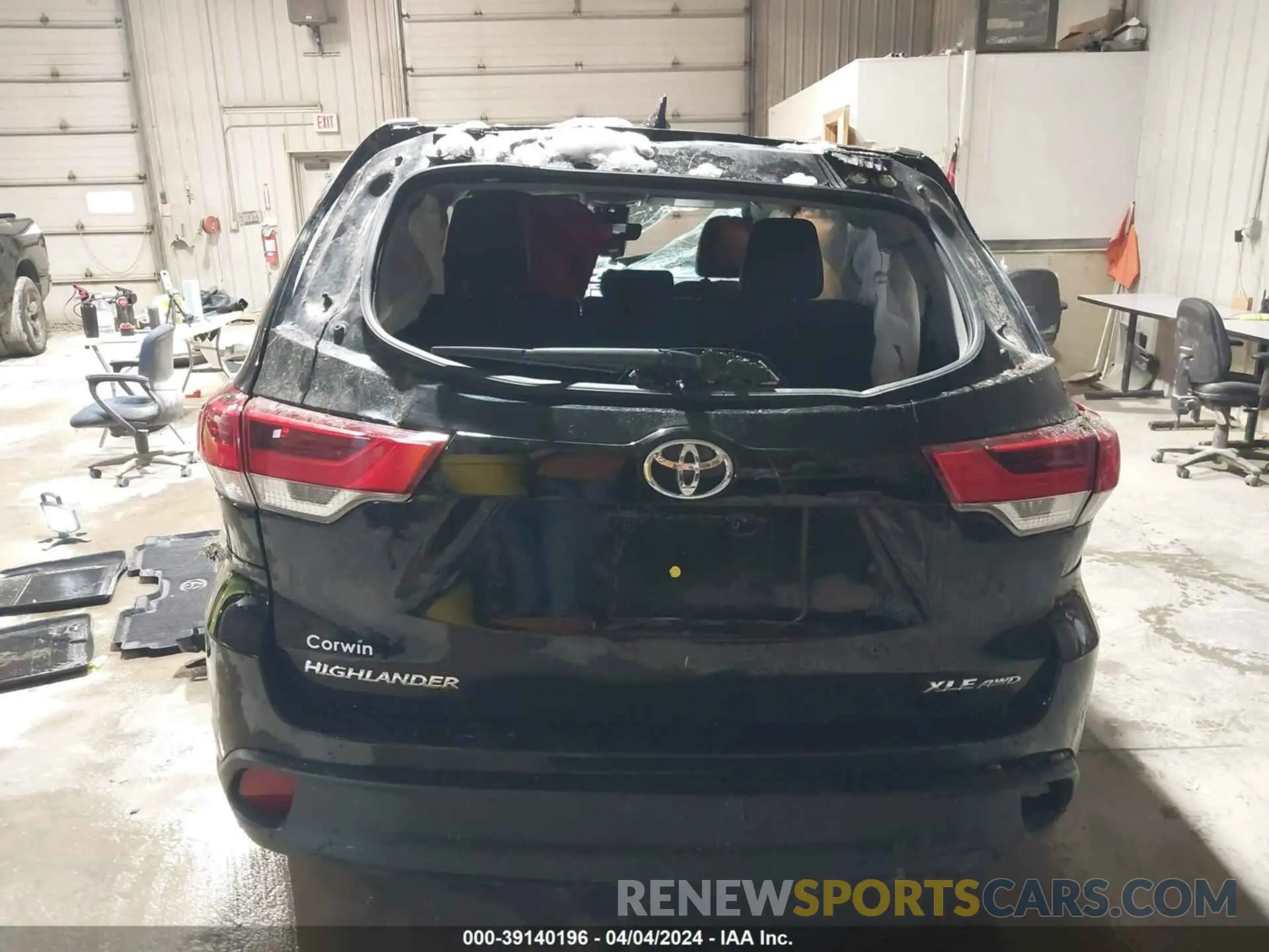 17 Фотография поврежденного автомобиля 5TDJZRFH2KS619842 TOYOTA HIGHLANDER 2019