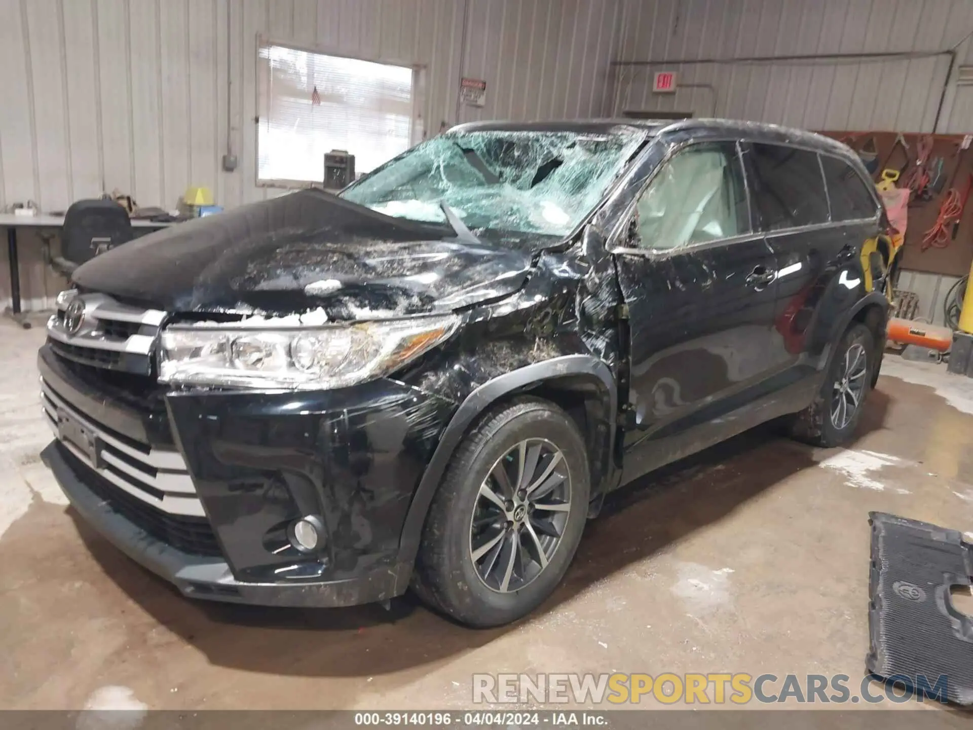 2 Фотография поврежденного автомобиля 5TDJZRFH2KS619842 TOYOTA HIGHLANDER 2019