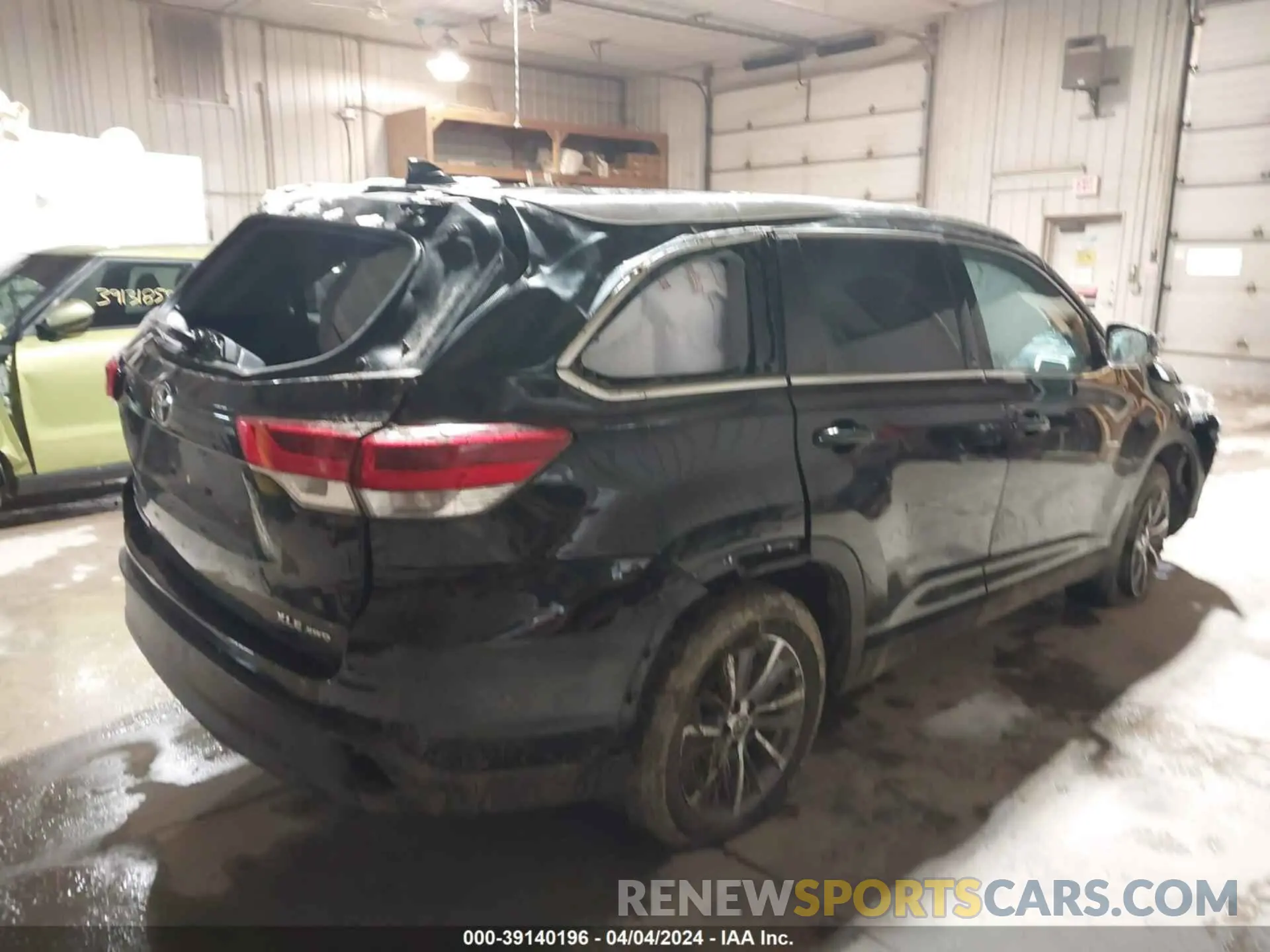 4 Фотография поврежденного автомобиля 5TDJZRFH2KS619842 TOYOTA HIGHLANDER 2019