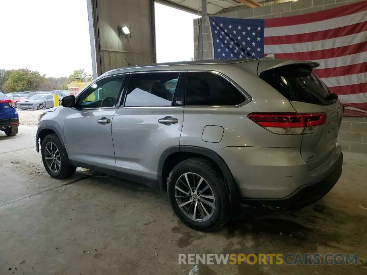 2 Фотография поврежденного автомобиля 5TDJZRFH2KS626709 TOYOTA HIGHLANDER 2019