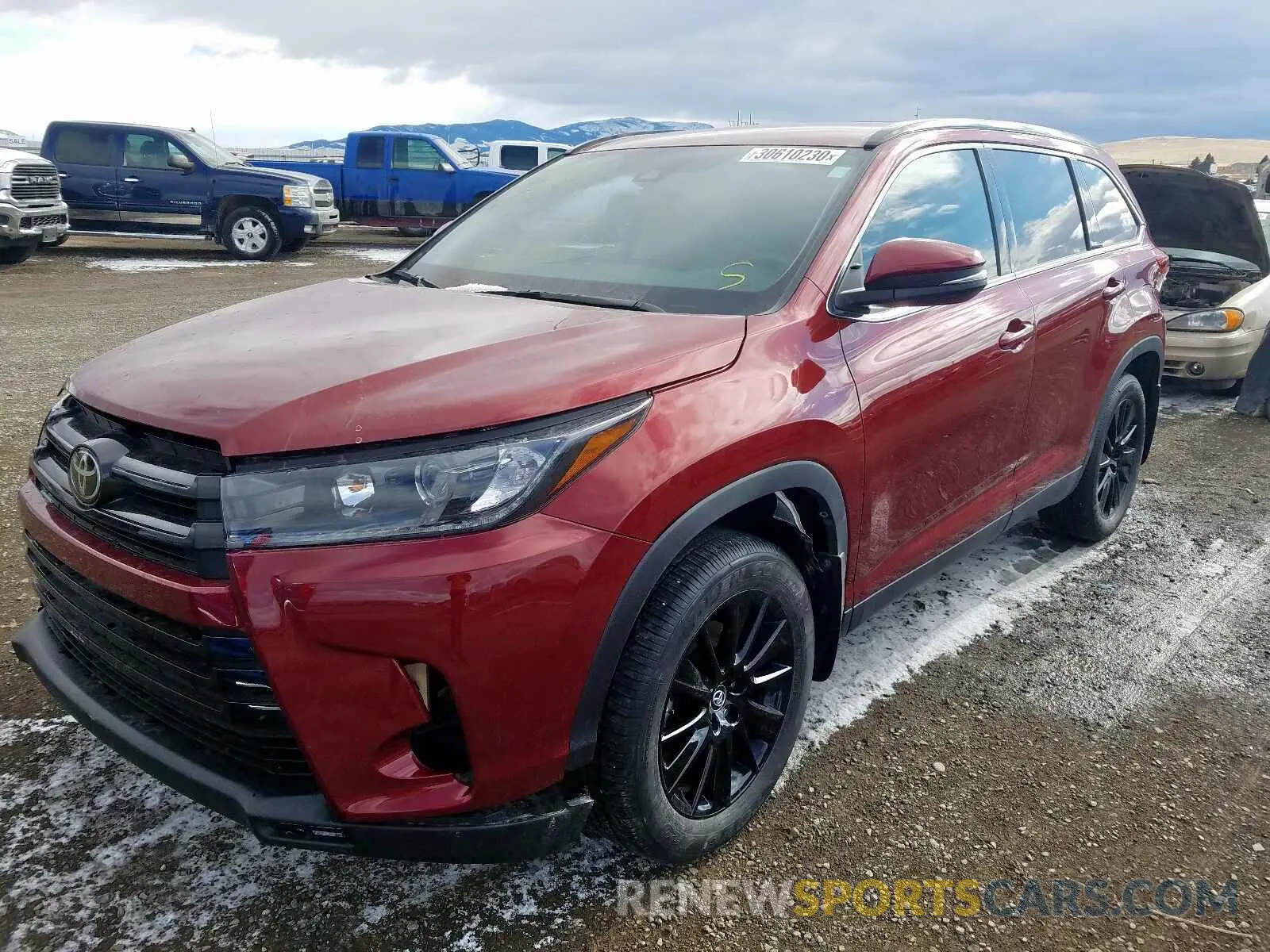 2 Фотография поврежденного автомобиля 5TDJZRFH3KS572532 TOYOTA HIGHLANDER 2019