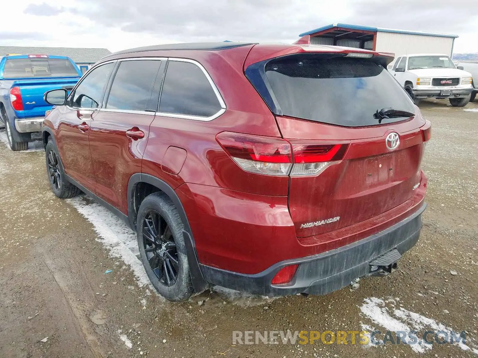 3 Фотография поврежденного автомобиля 5TDJZRFH3KS572532 TOYOTA HIGHLANDER 2019