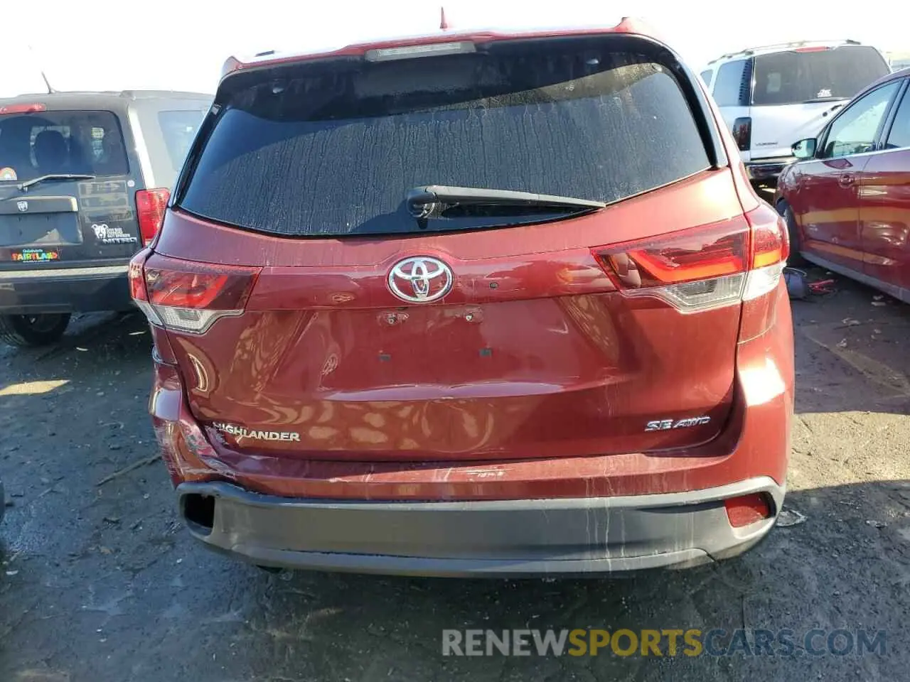 6 Фотография поврежденного автомобиля 5TDJZRFH3KS608512 TOYOTA HIGHLANDER 2019