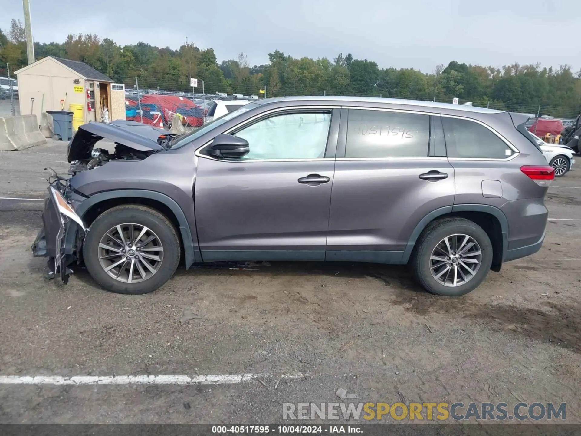 14 Photograph of a damaged car 5TDJZRFH4KS576816 TOYOTA HIGHLANDER 2019