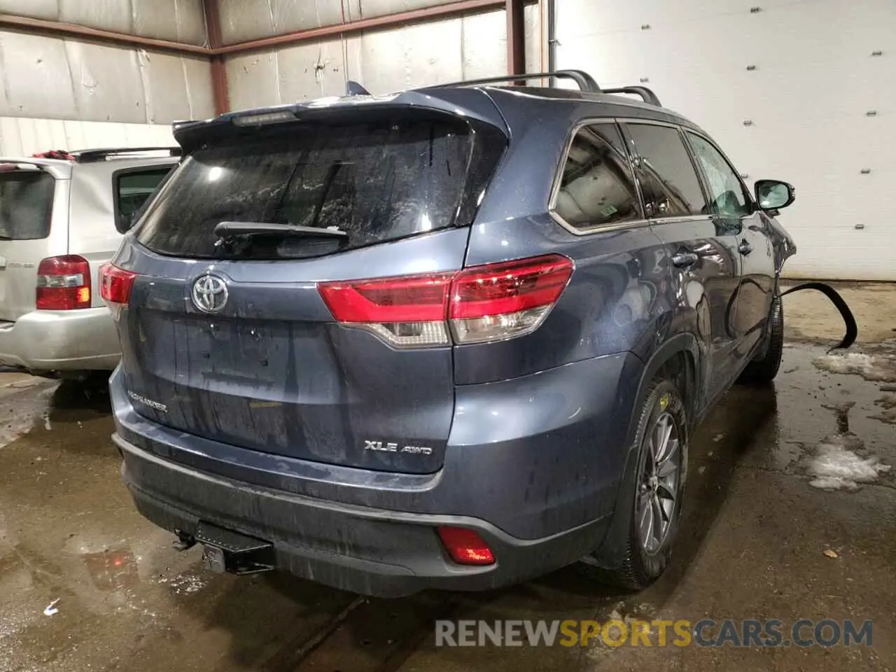 4 Фотография поврежденного автомобиля 5TDJZRFH4KS722874 TOYOTA HIGHLANDER 2019