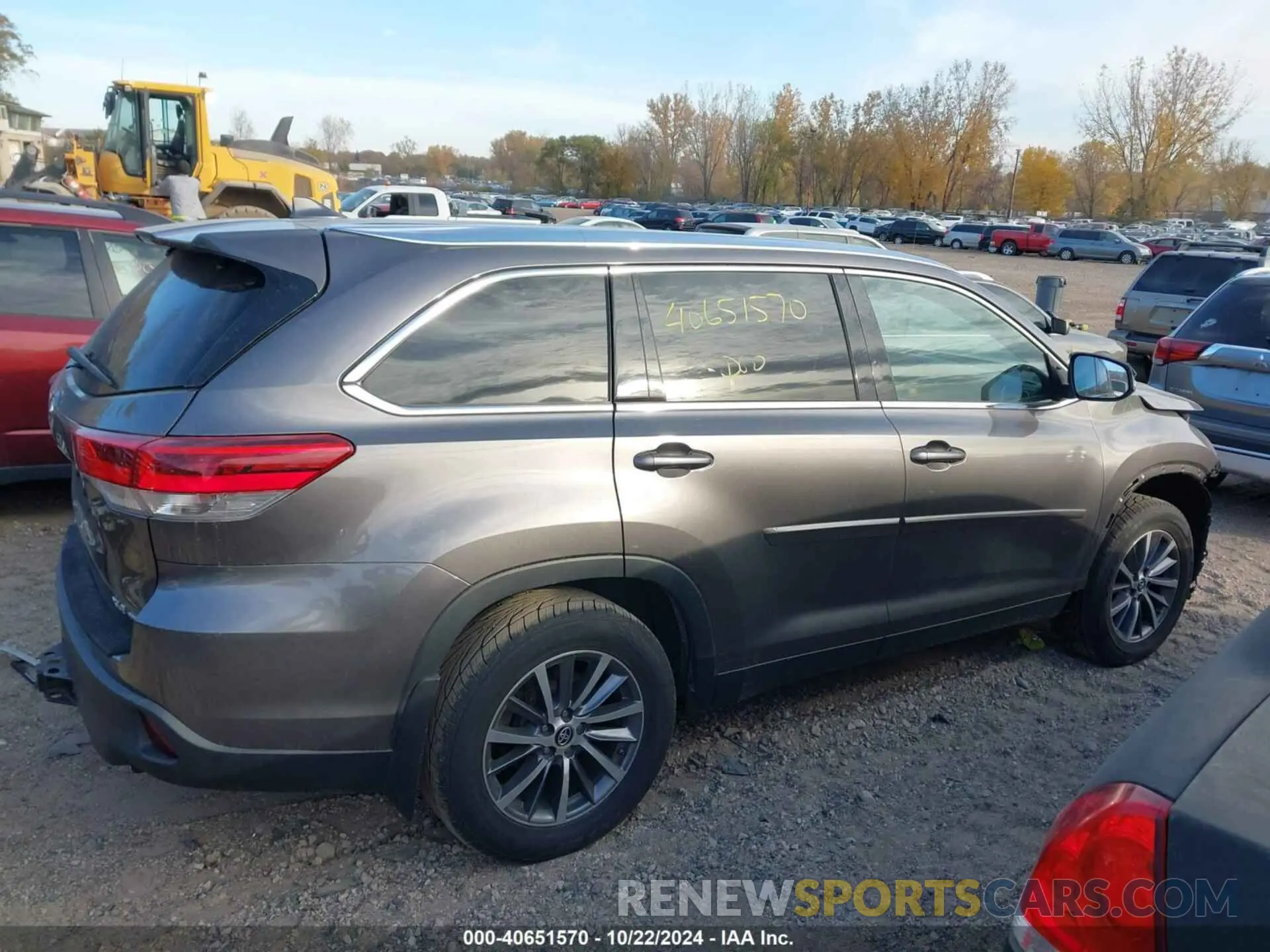 14 Фотография поврежденного автомобиля 5TDJZRFH4KS931421 TOYOTA HIGHLANDER 2019