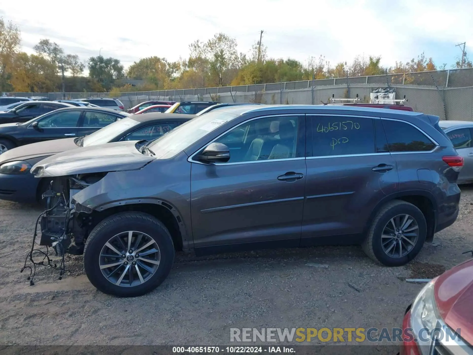 15 Фотография поврежденного автомобиля 5TDJZRFH4KS931421 TOYOTA HIGHLANDER 2019