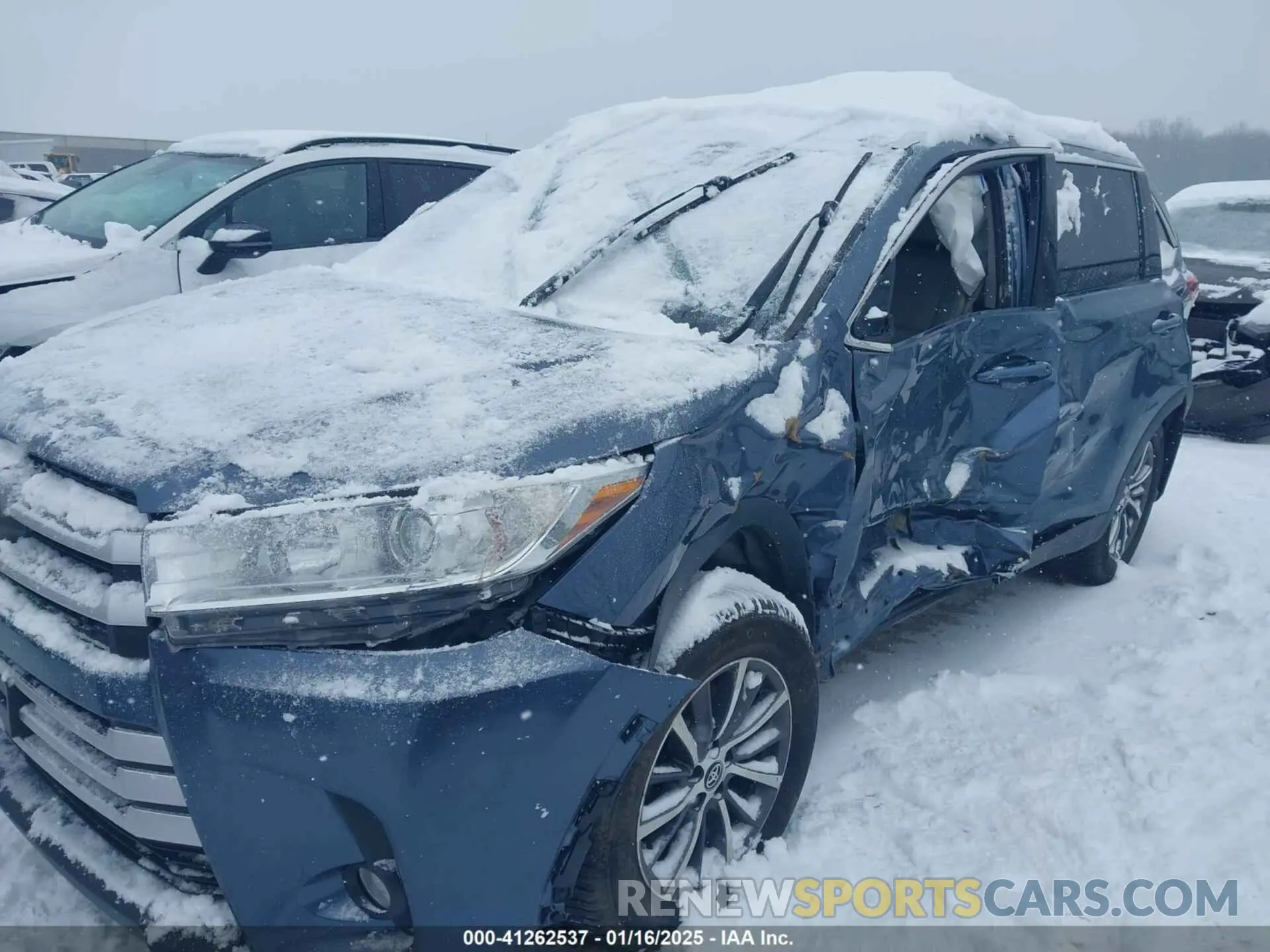 6 Фотография поврежденного автомобиля 5TDJZRFH4KS999914 TOYOTA HIGHLANDER 2019