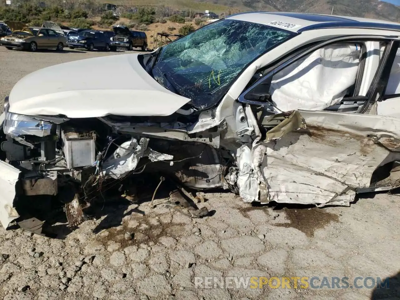 9 Фотография поврежденного автомобиля 5TDJZRFH5KS606714 TOYOTA HIGHLANDER 2019