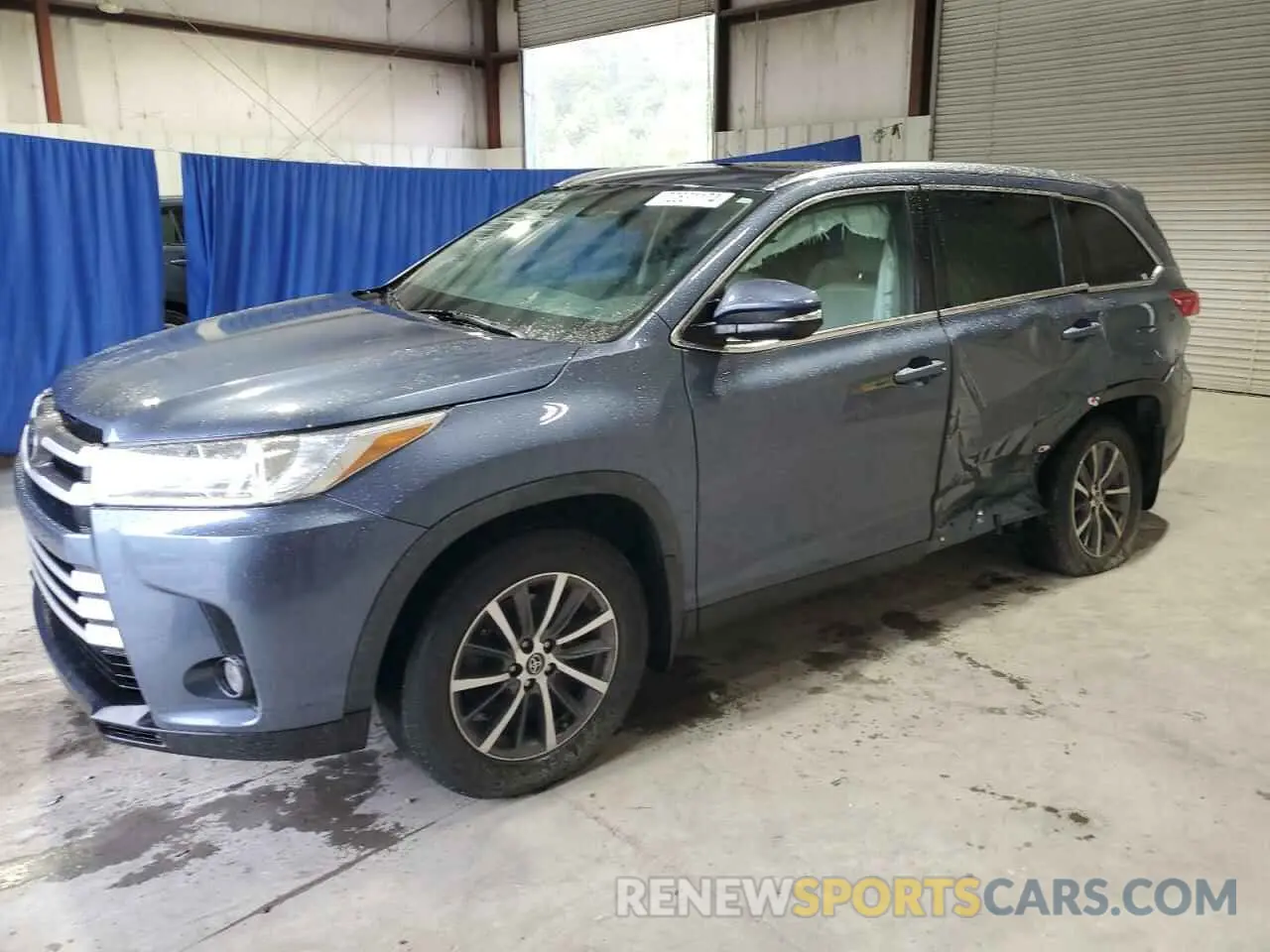 1 Фотография поврежденного автомобиля 5TDJZRFH5KS714752 TOYOTA HIGHLANDER 2019