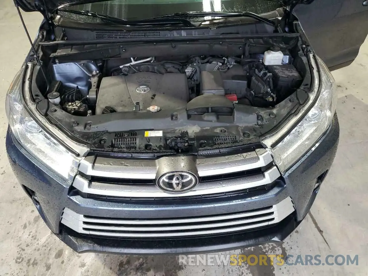 12 Фотография поврежденного автомобиля 5TDJZRFH5KS714752 TOYOTA HIGHLANDER 2019