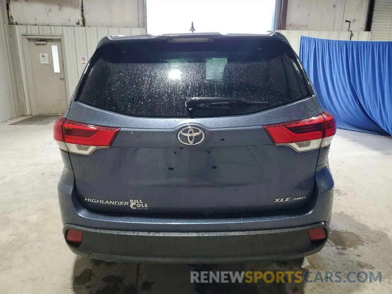 6 Фотография поврежденного автомобиля 5TDJZRFH5KS714752 TOYOTA HIGHLANDER 2019