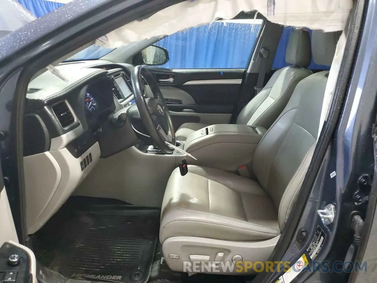 7 Фотография поврежденного автомобиля 5TDJZRFH5KS714752 TOYOTA HIGHLANDER 2019