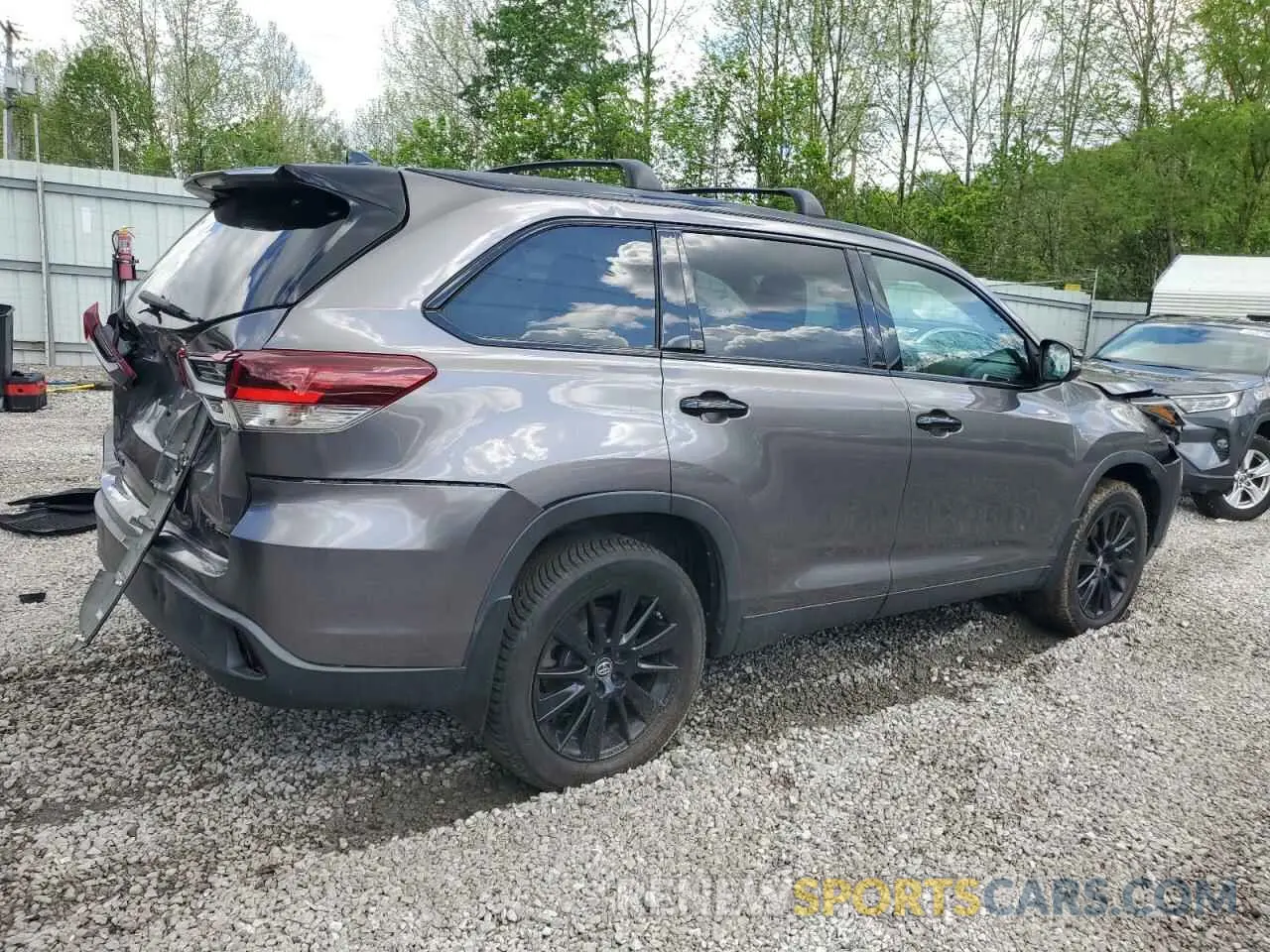 3 Фотография поврежденного автомобиля 5TDJZRFH5KS980790 TOYOTA HIGHLANDER 2019