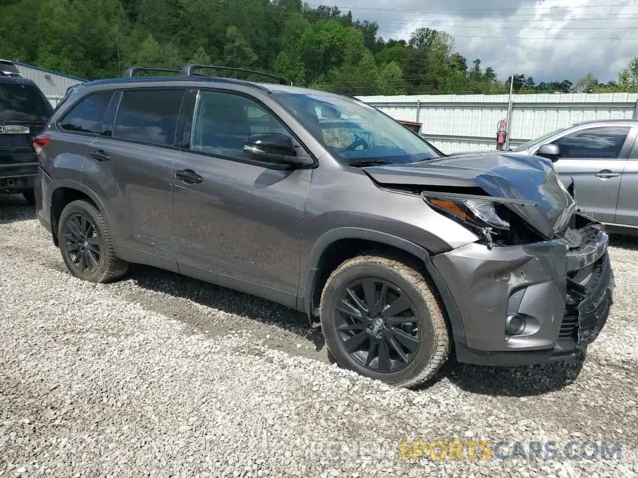 4 Фотография поврежденного автомобиля 5TDJZRFH5KS980790 TOYOTA HIGHLANDER 2019