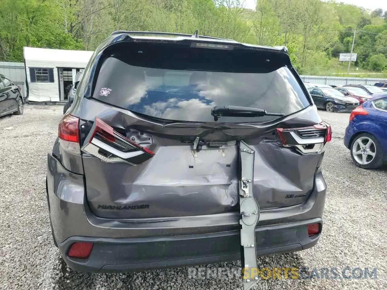 6 Фотография поврежденного автомобиля 5TDJZRFH5KS980790 TOYOTA HIGHLANDER 2019