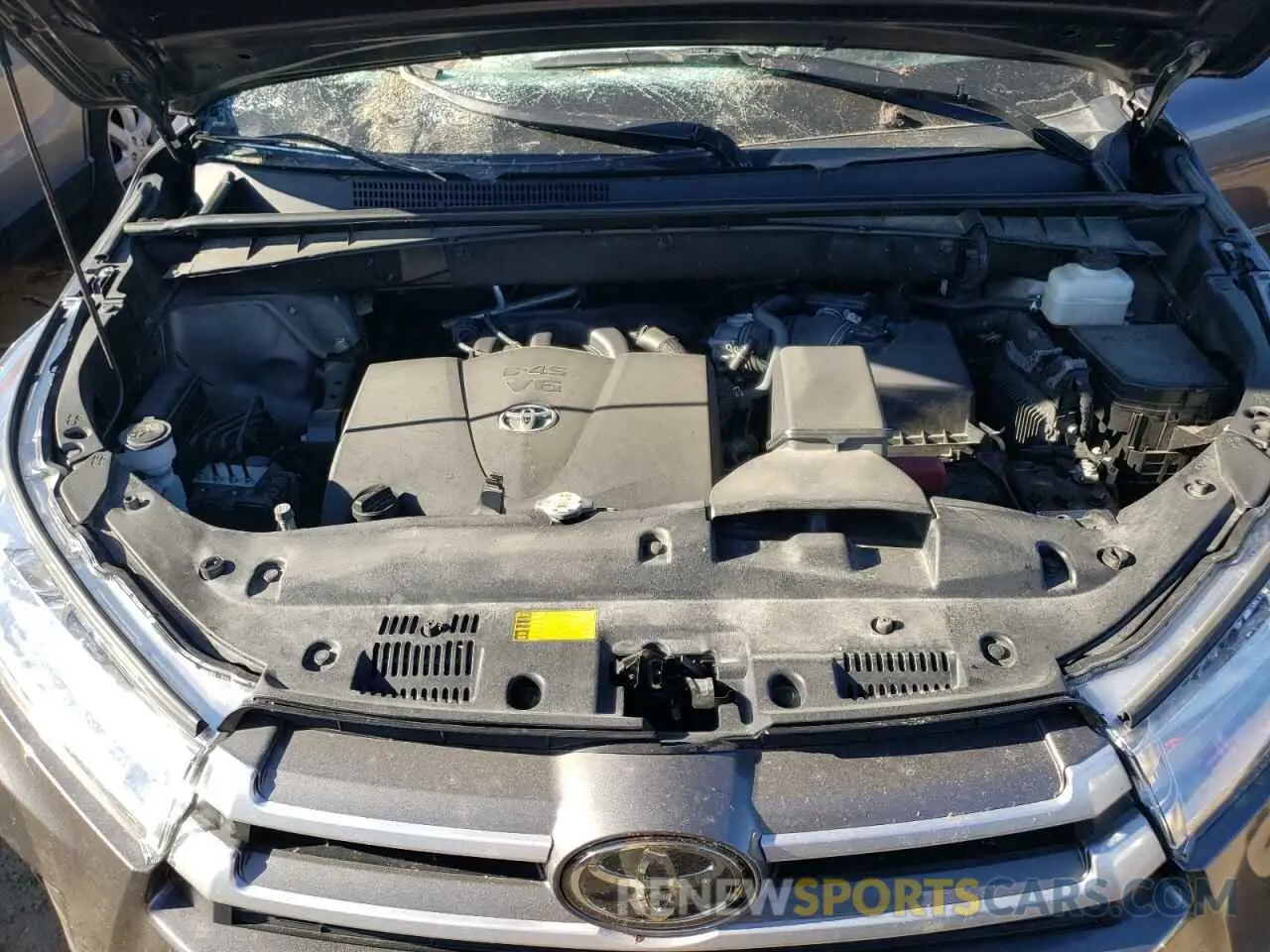 12 Фотография поврежденного автомобиля 5TDJZRFH6KS576526 TOYOTA HIGHLANDER 2019