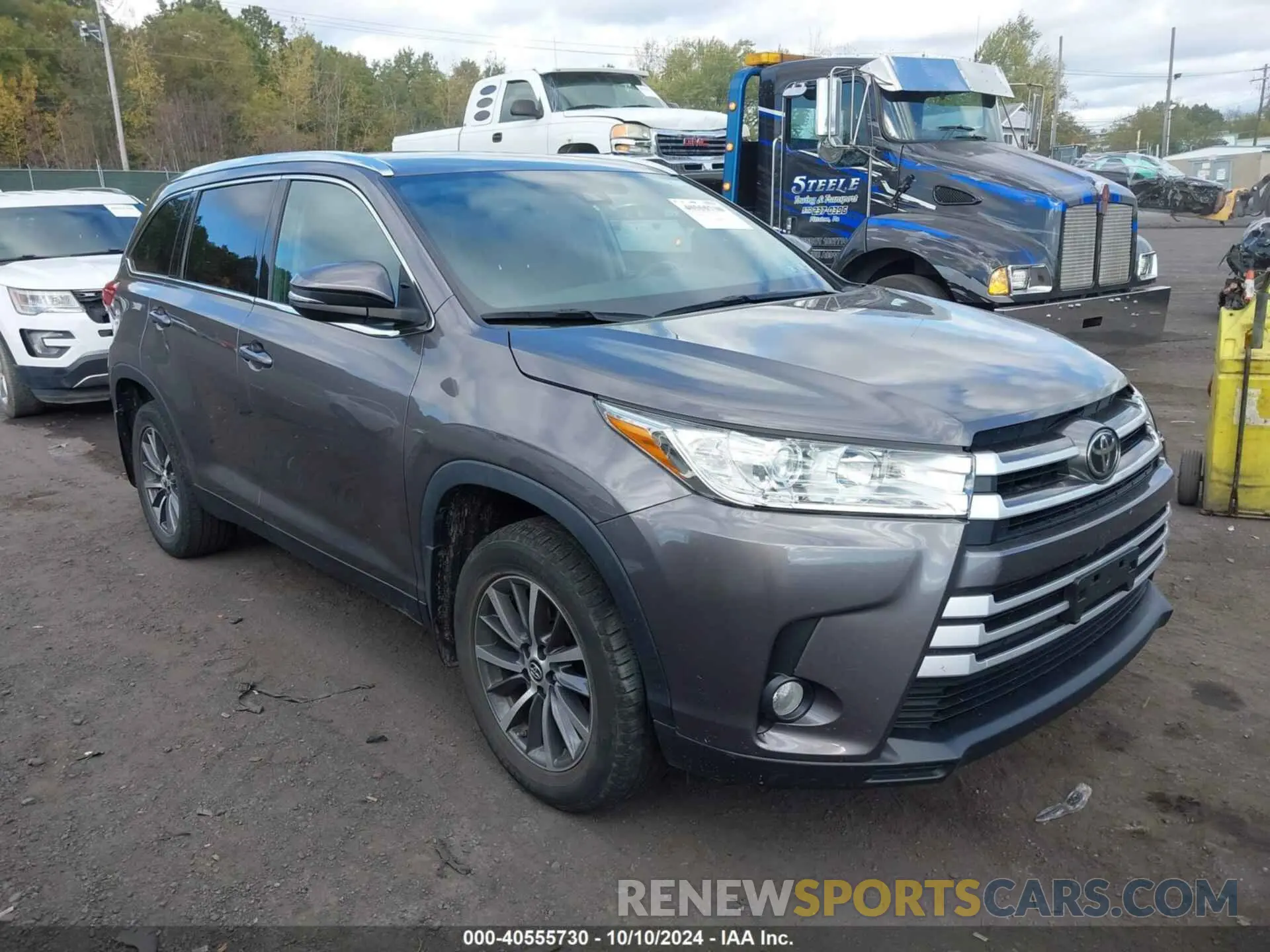 1 Photograph of a damaged car 5TDJZRFH6KS620850 TOYOTA HIGHLANDER 2019