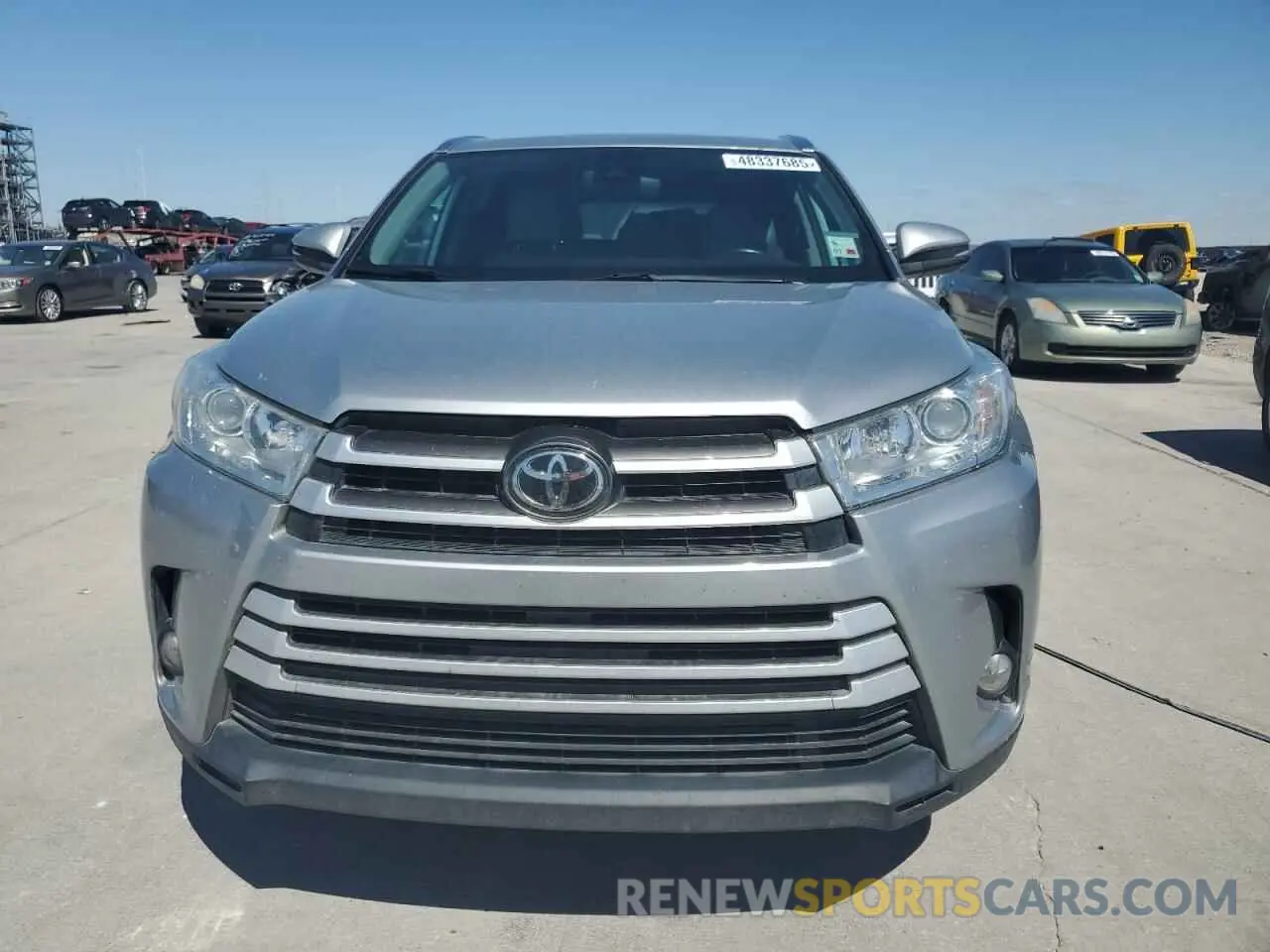 5 Фотография поврежденного автомобиля 5TDJZRFH7KS596848 TOYOTA HIGHLANDER 2019