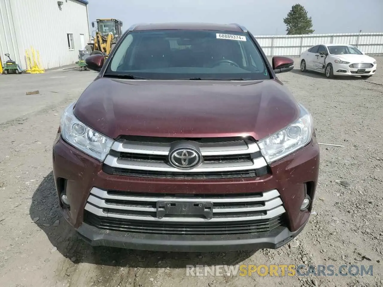 5 Фотография поврежденного автомобиля 5TDJZRFH7KS980466 TOYOTA HIGHLANDER 2019