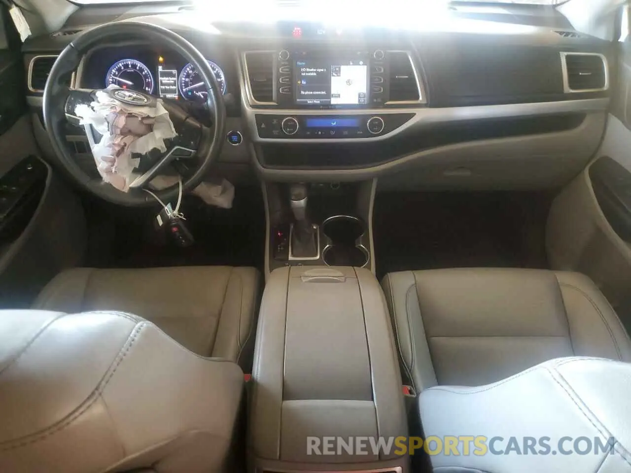 8 Фотография поврежденного автомобиля 5TDJZRFH8KS723817 TOYOTA HIGHLANDER 2019