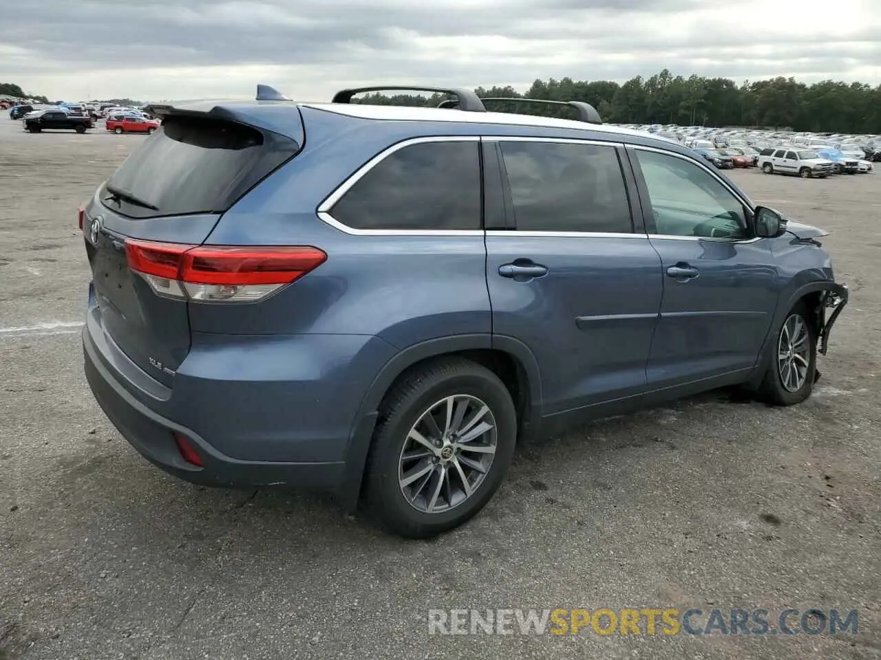 3 Фотография поврежденного автомобиля 5TDJZRFH8KS920986 TOYOTA HIGHLANDER 2019