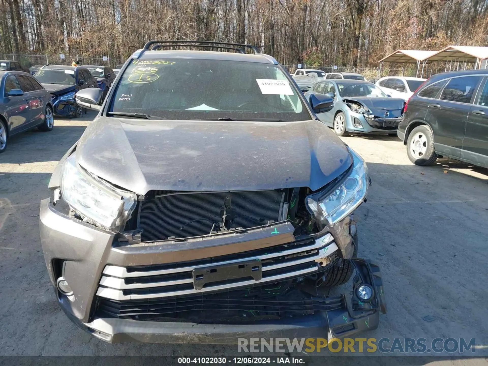 12 Фотография поврежденного автомобиля 5TDJZRFH8KS921815 TOYOTA HIGHLANDER 2019
