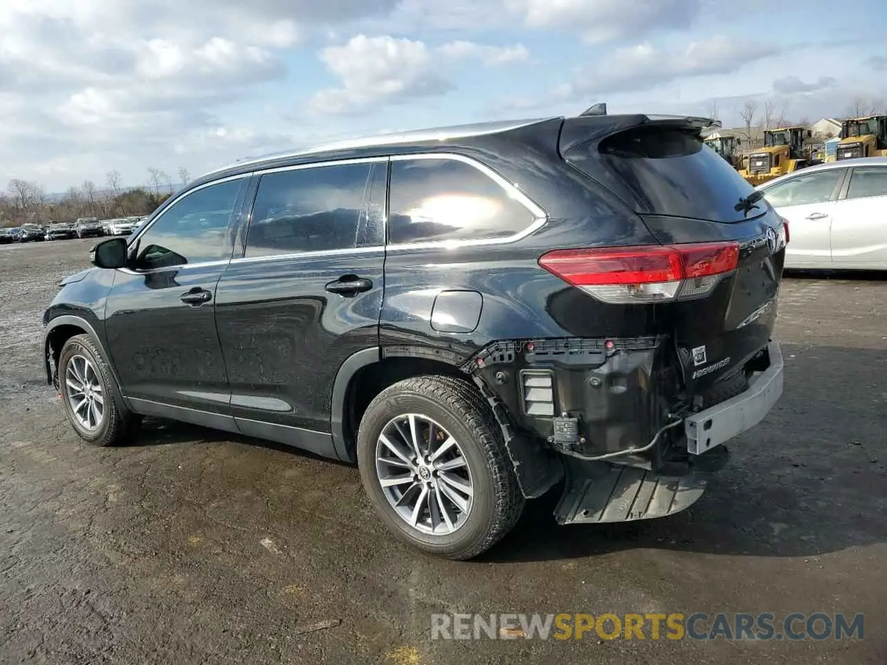 2 Фотография поврежденного автомобиля 5TDJZRFH9KS628277 TOYOTA HIGHLANDER 2019