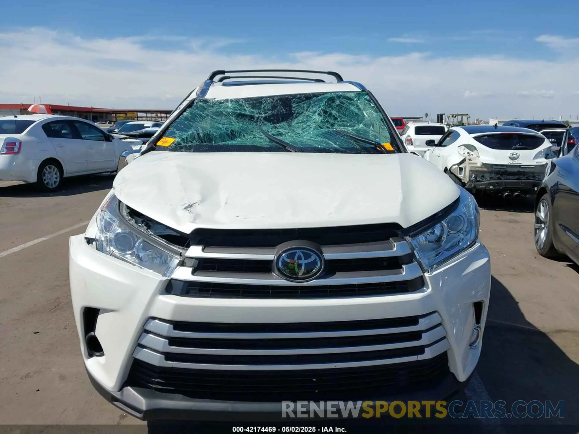 6 Фотография поврежденного автомобиля 5TDKZRFH0KS314263 TOYOTA HIGHLANDER 2019