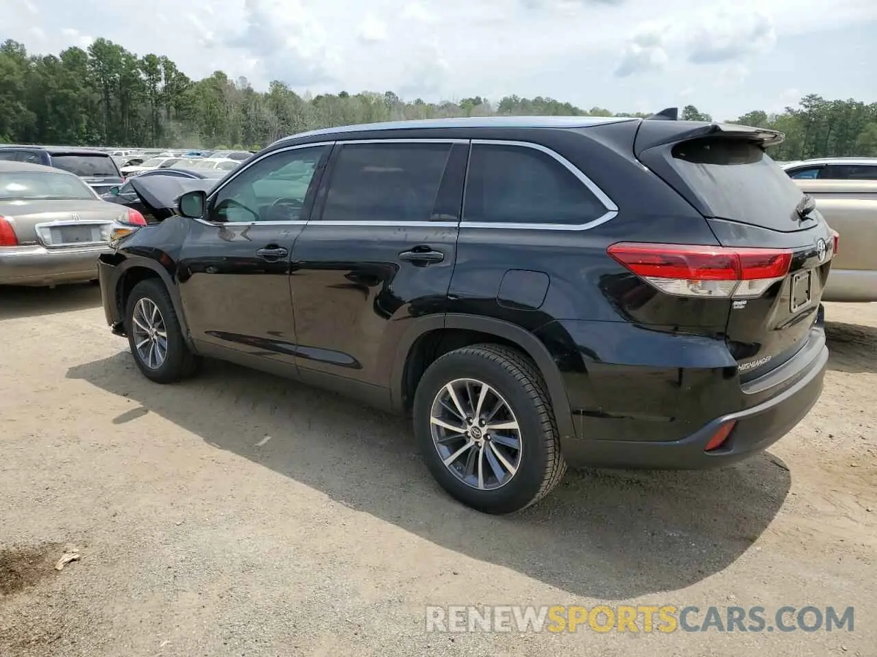 2 Фотография поврежденного автомобиля 5TDKZRFH0KS361308 TOYOTA HIGHLANDER 2019