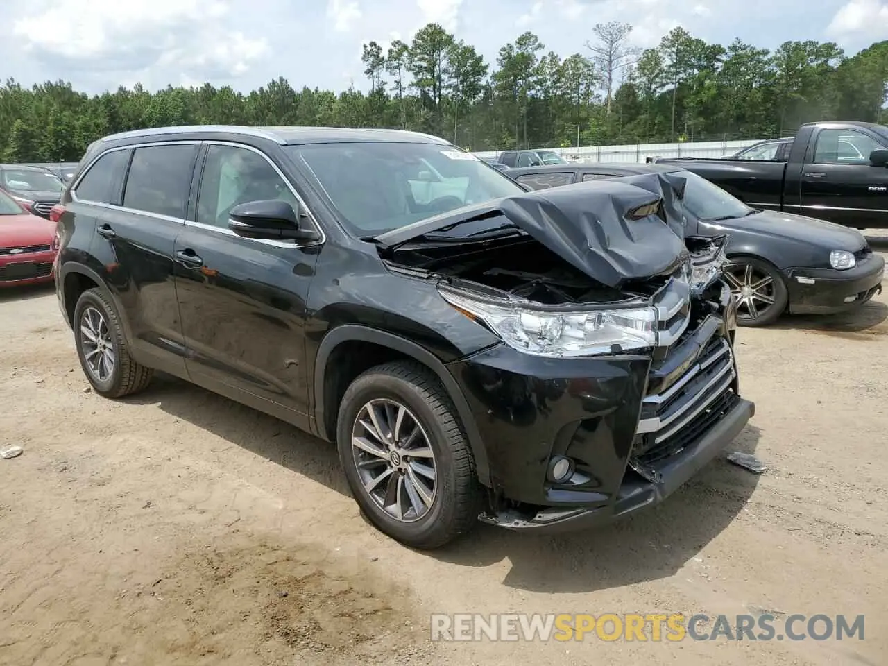 4 Фотография поврежденного автомобиля 5TDKZRFH0KS361308 TOYOTA HIGHLANDER 2019