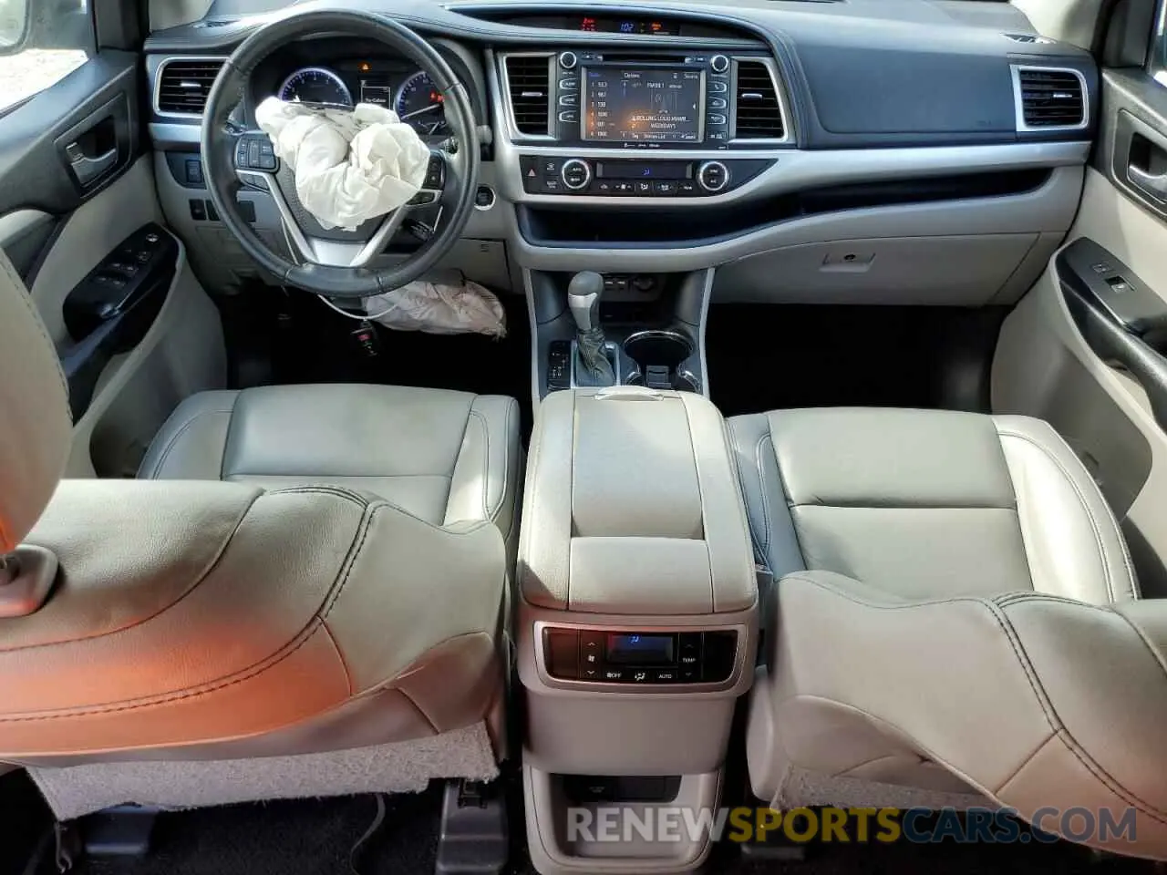 8 Photograph of a damaged car 5TDKZRFH1KS564899 TOYOTA HIGHLANDER 2019