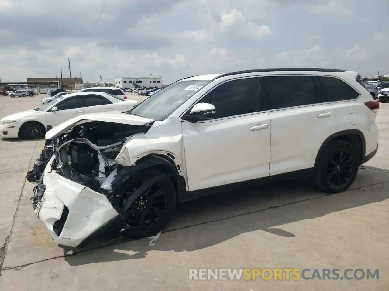 1 Фотография поврежденного автомобиля 5TDKZRFH3KS570607 TOYOTA HIGHLANDER 2019