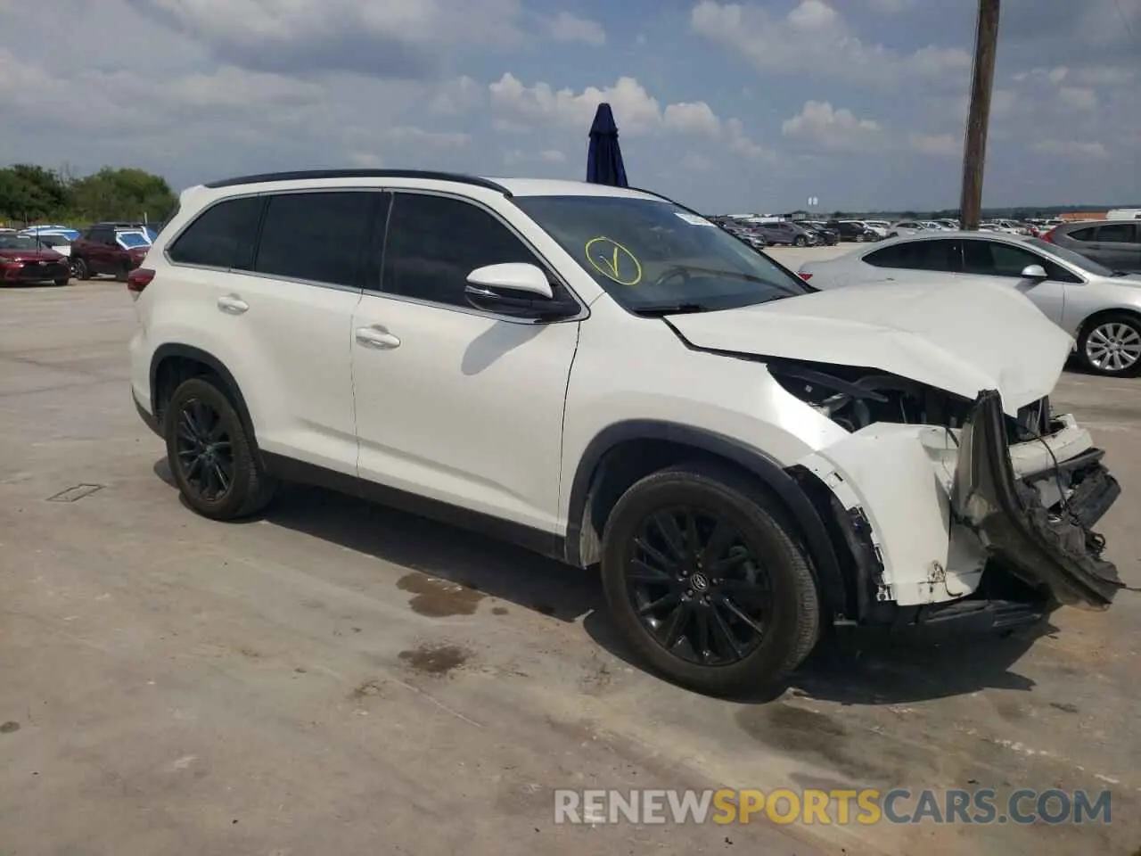 4 Фотография поврежденного автомобиля 5TDKZRFH3KS570607 TOYOTA HIGHLANDER 2019