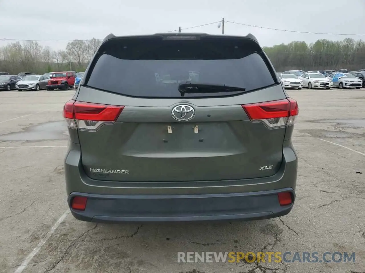 6 Photograph of a damaged car 5TDKZRFH5KS348876 TOYOTA HIGHLANDER 2019