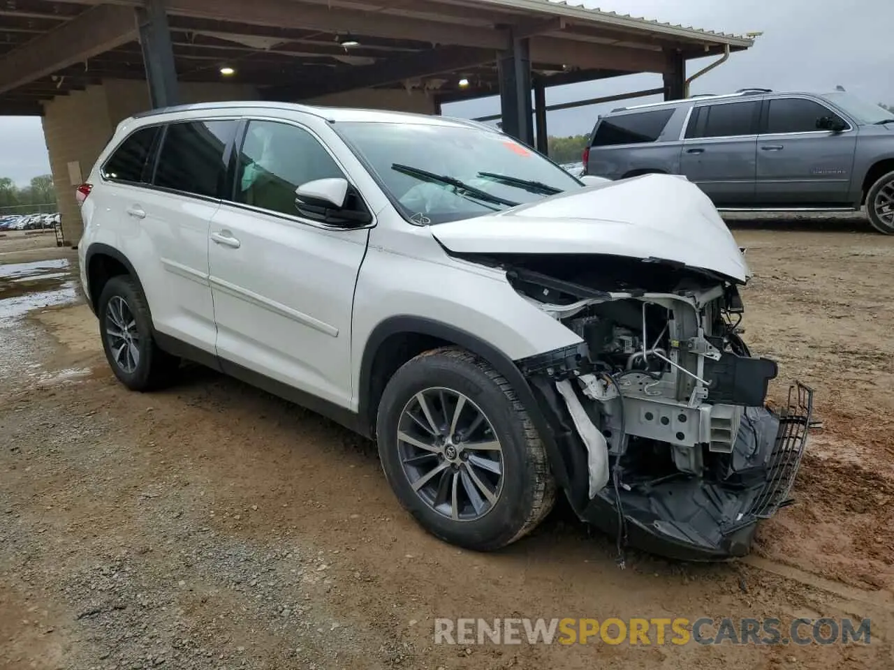 4 Фотография поврежденного автомобиля 5TDKZRFH5KS553176 TOYOTA HIGHLANDER 2019