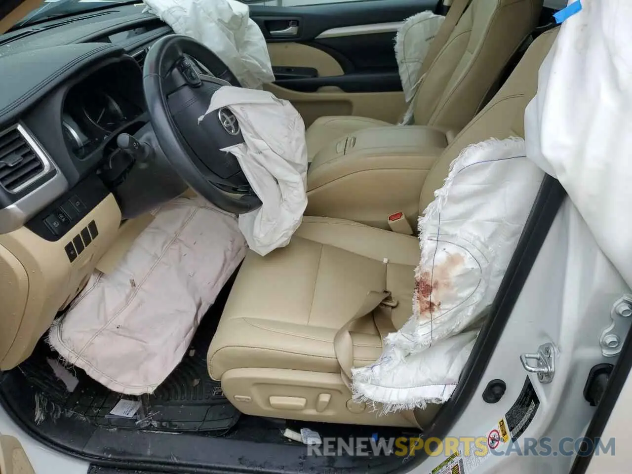 7 Фотография поврежденного автомобиля 5TDKZRFH5KS553176 TOYOTA HIGHLANDER 2019