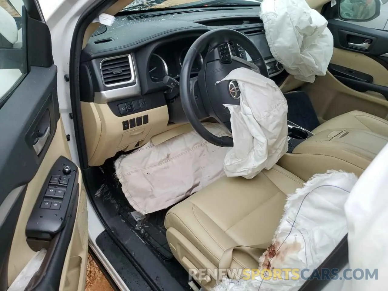 8 Фотография поврежденного автомобиля 5TDKZRFH5KS553176 TOYOTA HIGHLANDER 2019
