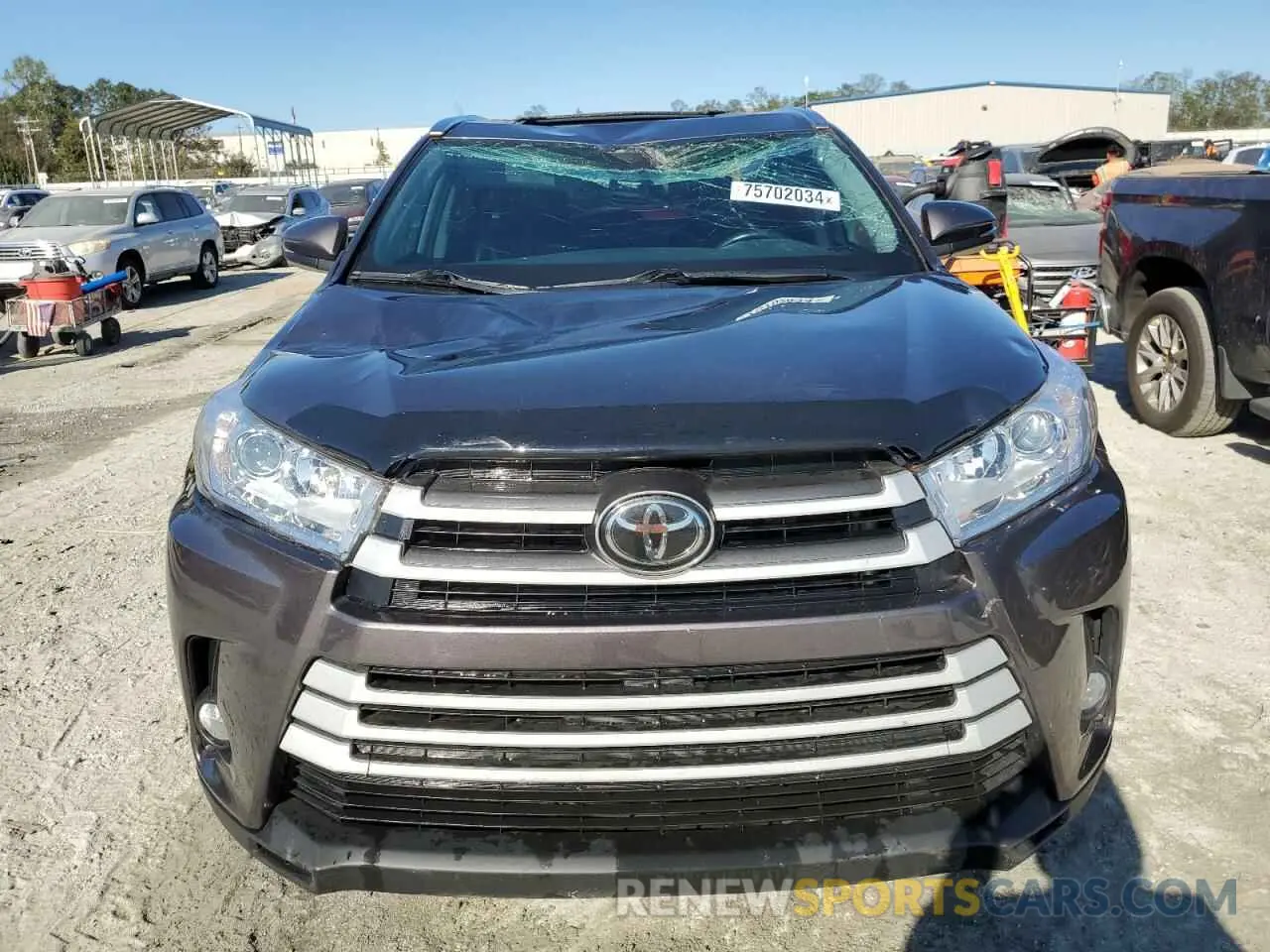 5 Фотография поврежденного автомобиля 5TDKZRFH7KS558704 TOYOTA HIGHLANDER 2019