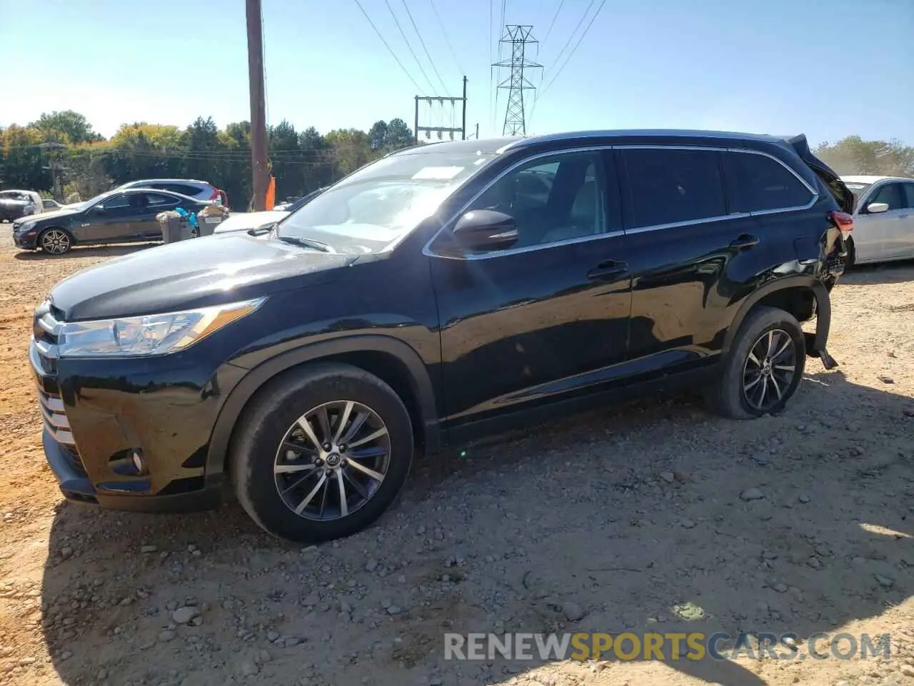 1 Фотография поврежденного автомобиля 5TDKZRFH7KS568830 TOYOTA HIGHLANDER 2019
