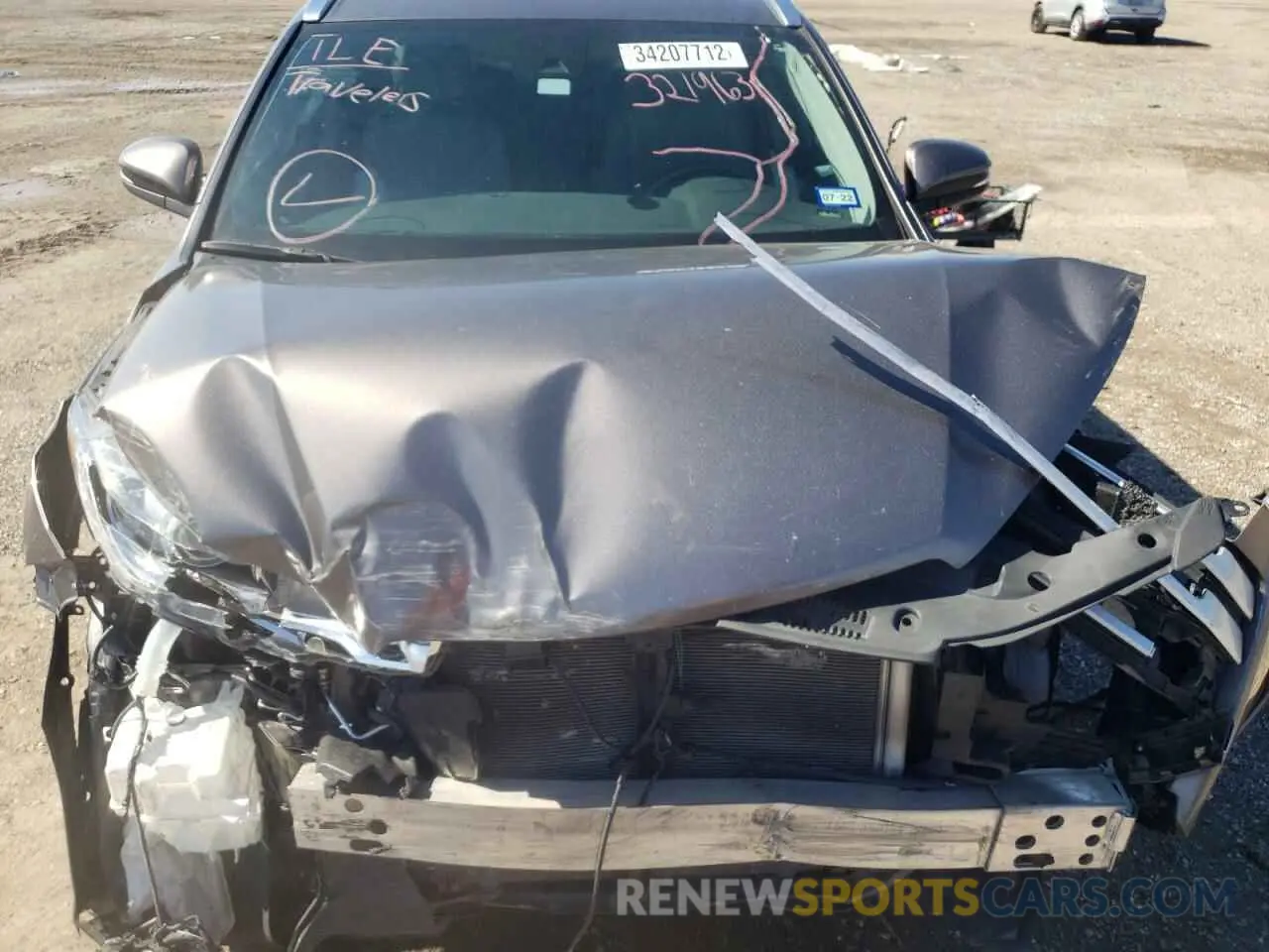 7 Photograph of a damaged car 5TDKZRFH8KS321963 TOYOTA HIGHLANDER 2019