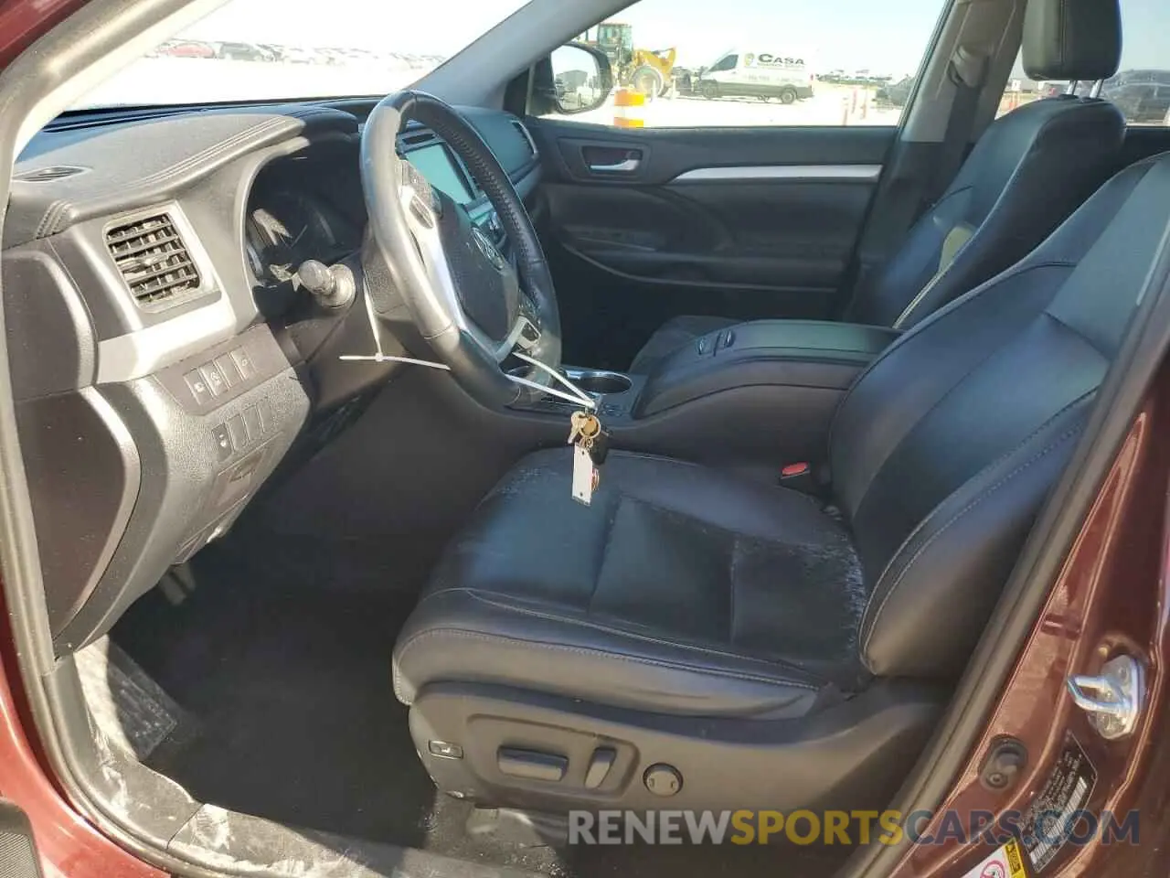 7 Photograph of a damaged car 5TDKZRFH9KS336505 TOYOTA HIGHLANDER 2019