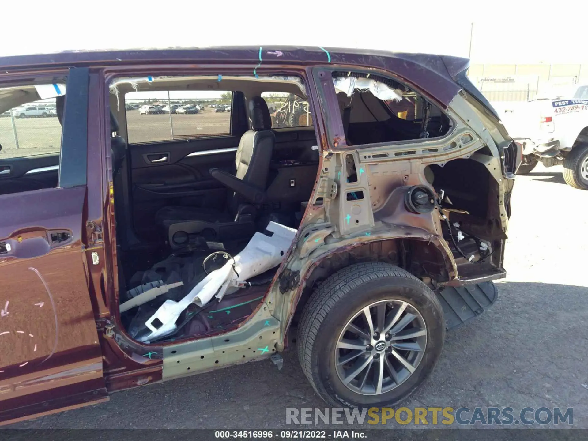 6 Photograph of a damaged car 5TDKZRFH9KS341199 TOYOTA HIGHLANDER 2019