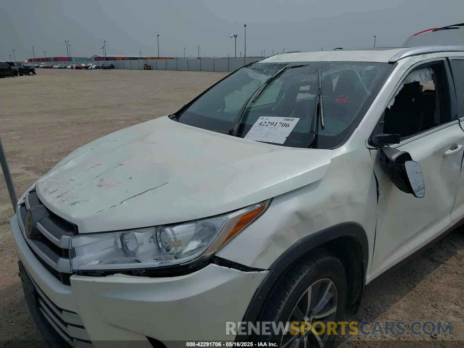 6 Фотография поврежденного автомобиля 5TDKZRFHXKS320278 TOYOTA HIGHLANDER 2019