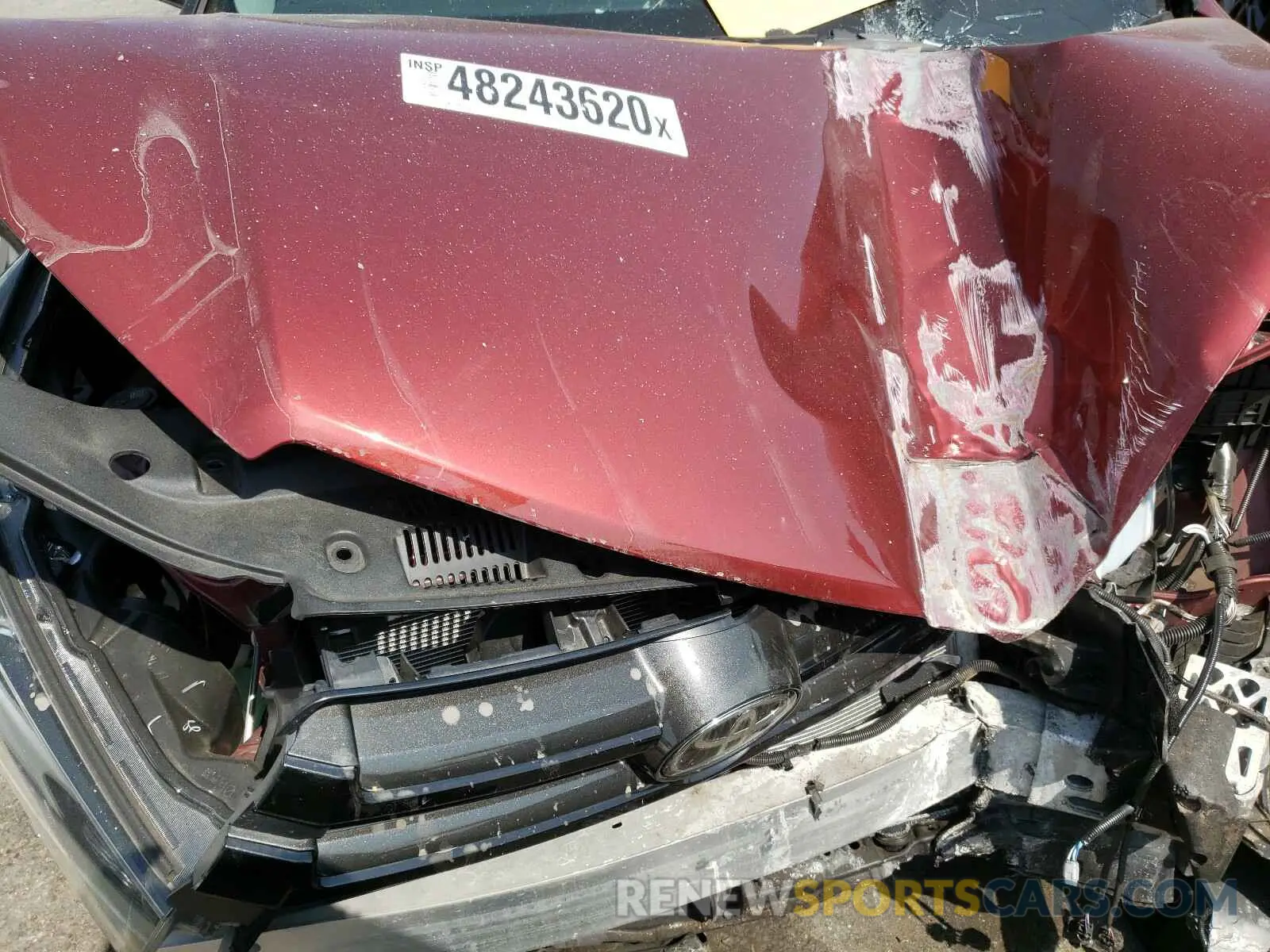 7 Photograph of a damaged car 5TDKZRFHXKS355094 TOYOTA HIGHLANDER 2019