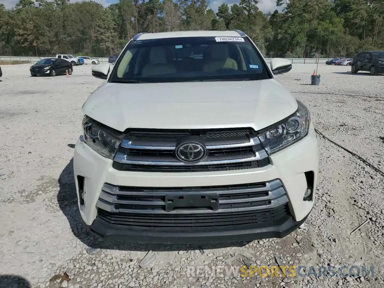 5 Фотография поврежденного автомобиля 5TDYZRFH2KS298318 TOYOTA HIGHLANDER 2019